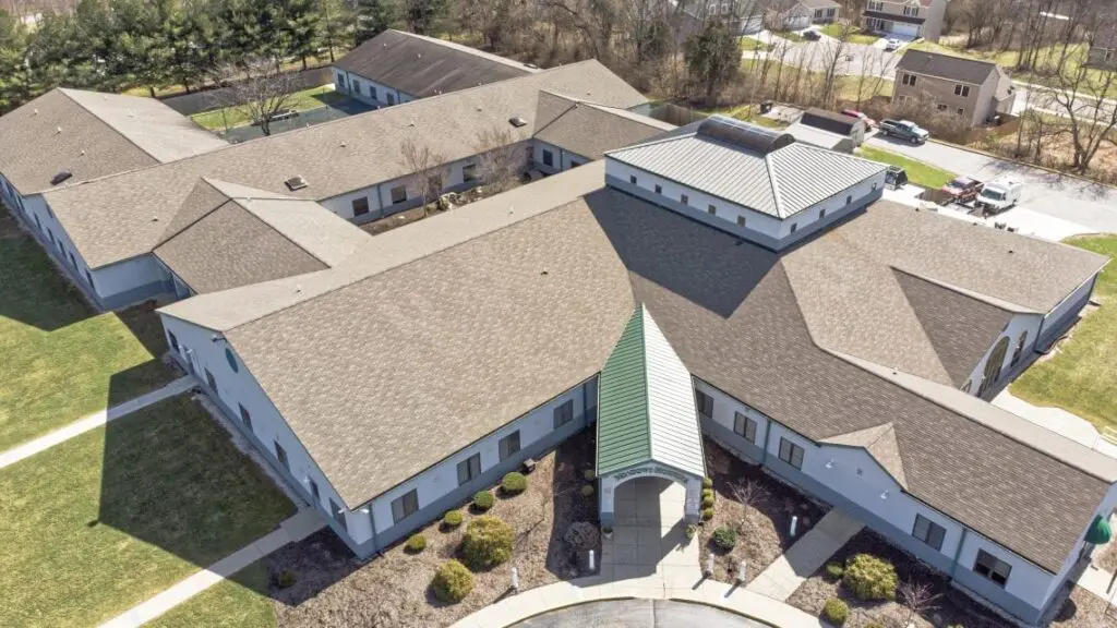 Aerial shot of Bloomington Meadows Hospital